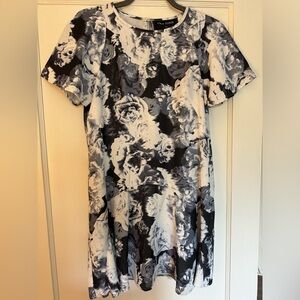 The fifth black and white floral mini dress